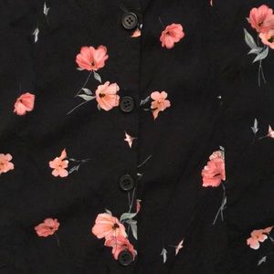 H&M Dresses - H&M black floral button down dress H&M Dresses - H&M black floral button down dress